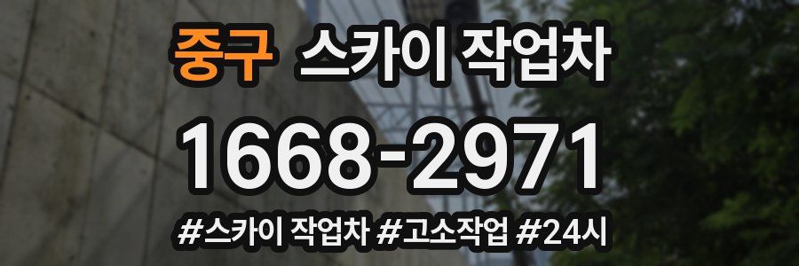 중구 스카이 작업차