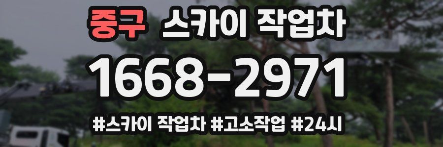 중구 스카이 작업차