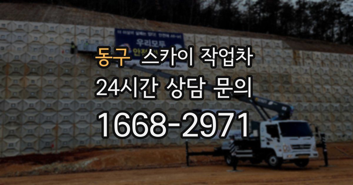 동구 스카이 작업차