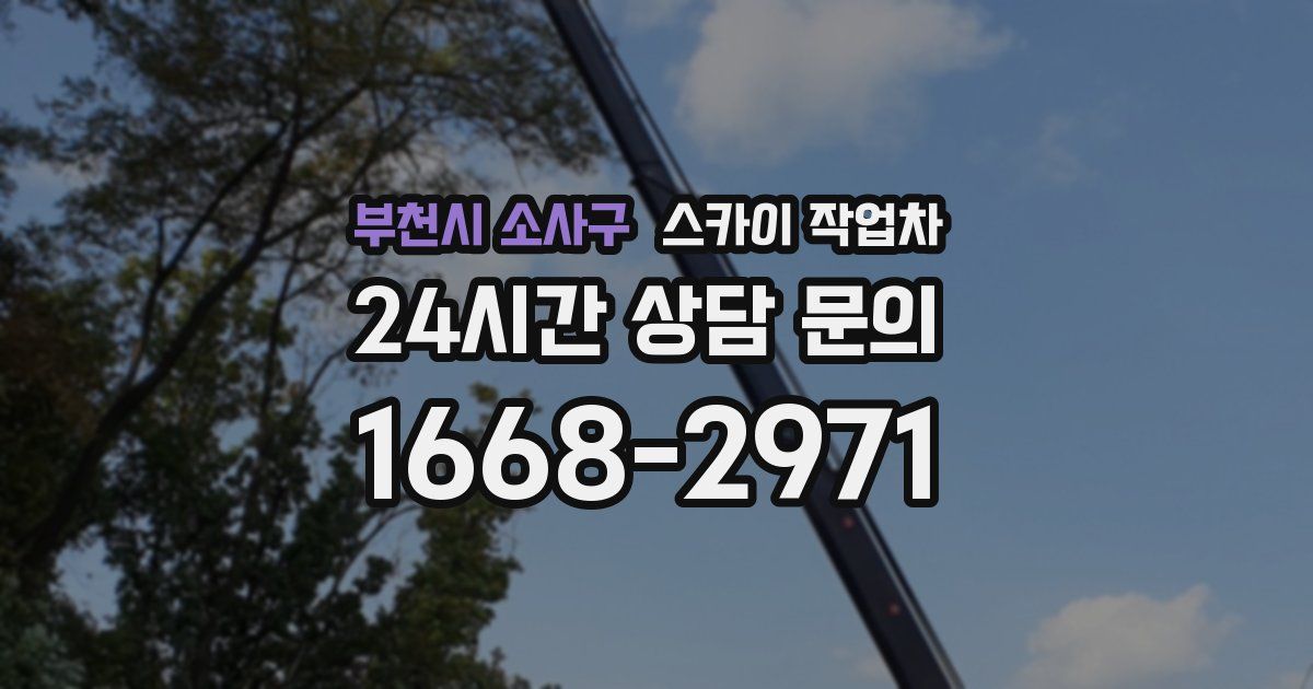 부천시 소사구 스카이 작업차