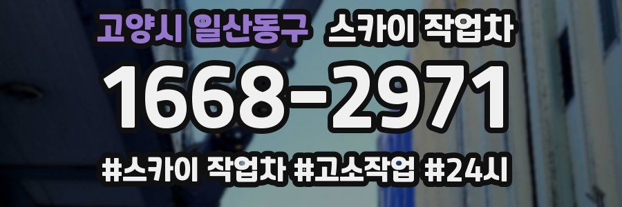 고양시 일산동구 스카이 작업차