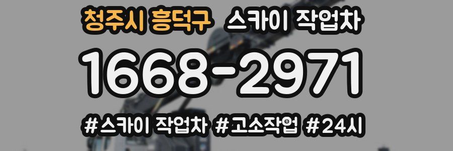 청주시 흥덕구 스카이 작업차