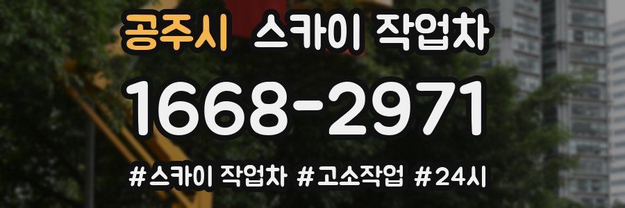 공주시 스카이 작업차