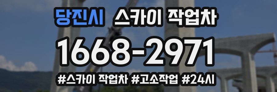 당진시 스카이 작업차