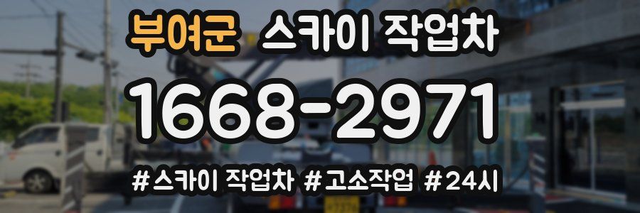 부여군 스카이 작업차