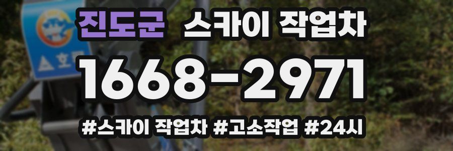 진도군 스카이 작업차