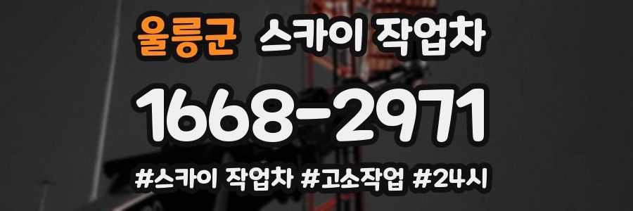 울릉군 스카이 작업차