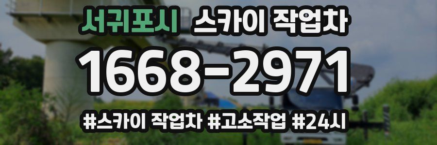 서귀포시 스카이 작업차