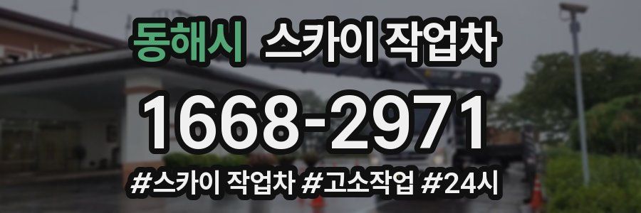 동해시 스카이 작업차