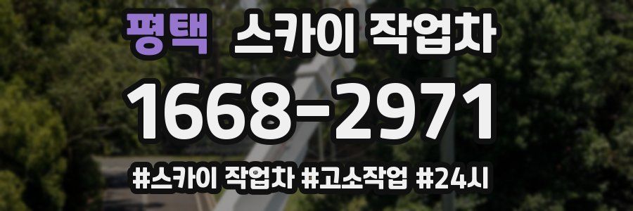 평택 스카이 작업차