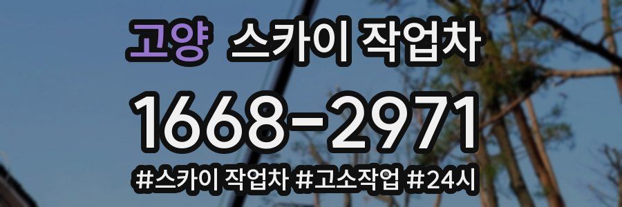 고양 스카이 작업차