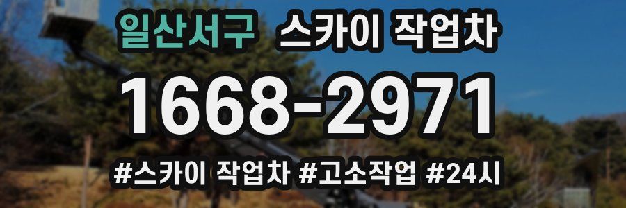 일산서구 스카이 작업차