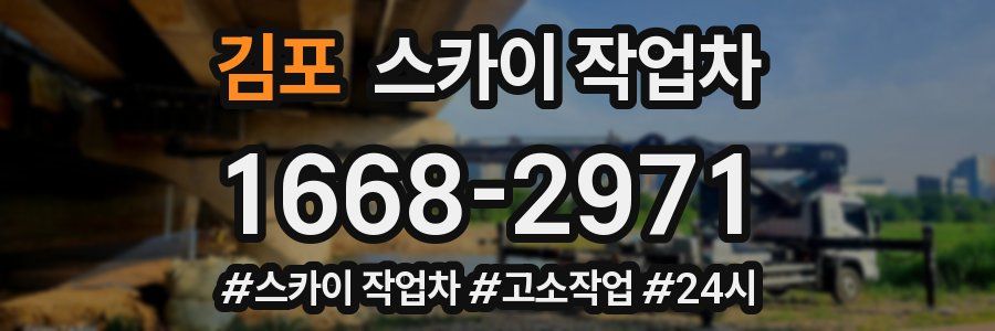 김포 스카이 작업차