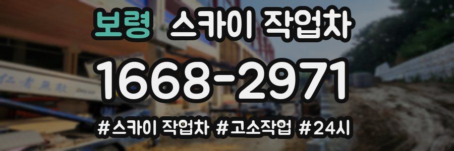 보령 스카이 작업차