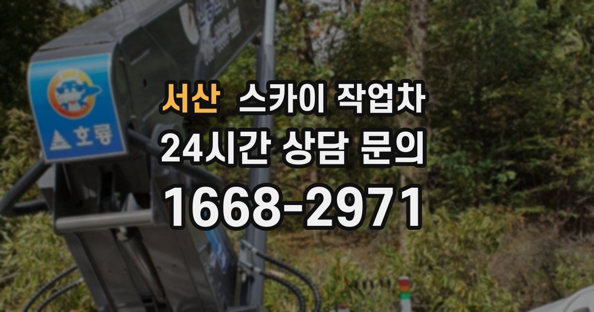 서산 스카이 작업차