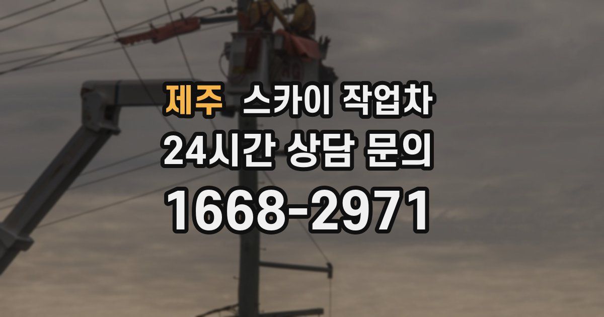 제주 스카이 작업차