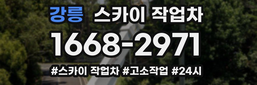 강릉 스카이 작업차