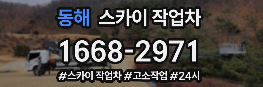 동해 스카이 작업차