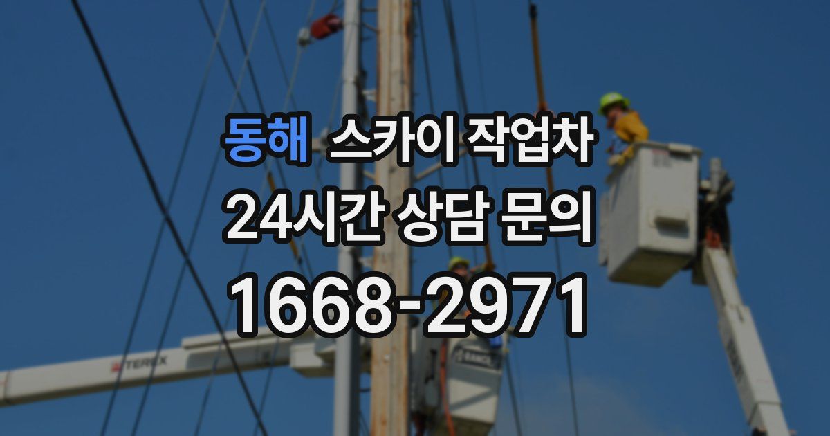 동해 스카이 작업차