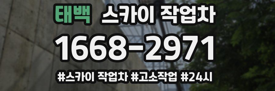 태백 스카이 작업차