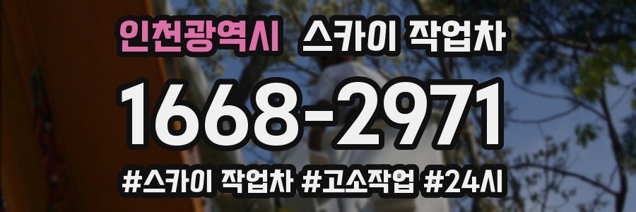 인천광역시 스카이 작업차