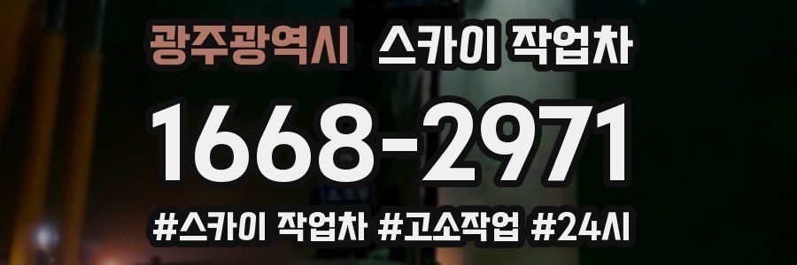 광주광역시 스카이 작업차