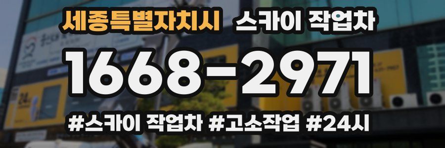 세종특별자치시 스카이 작업차