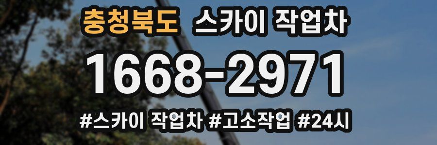 충청북도 스카이 작업차