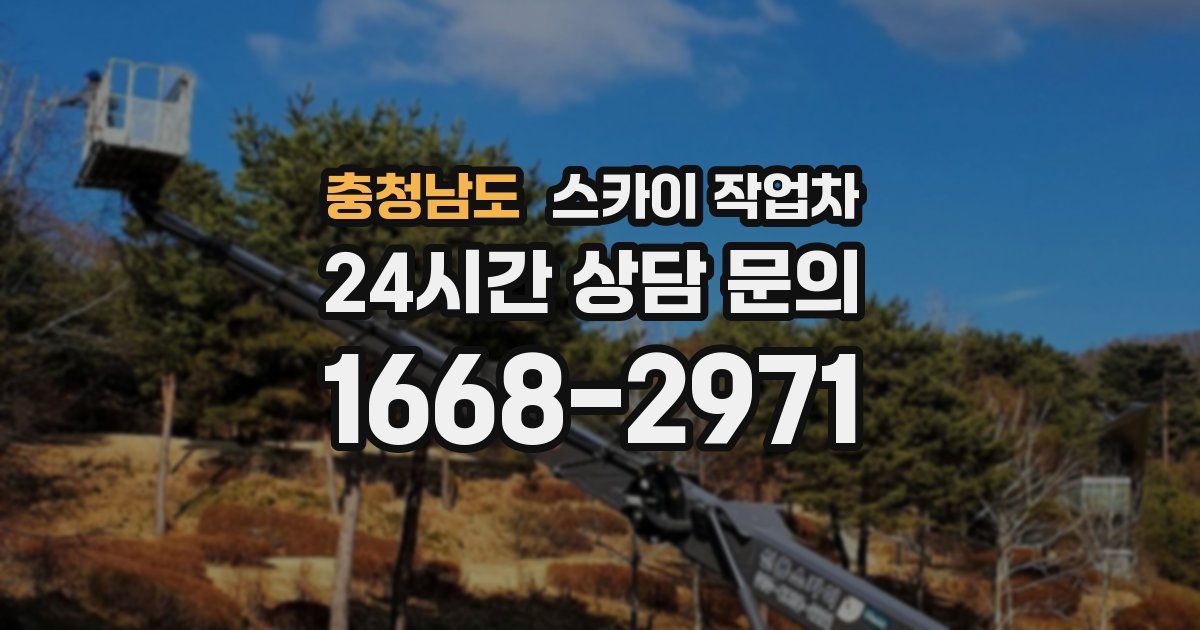 충청남도 스카이 작업차