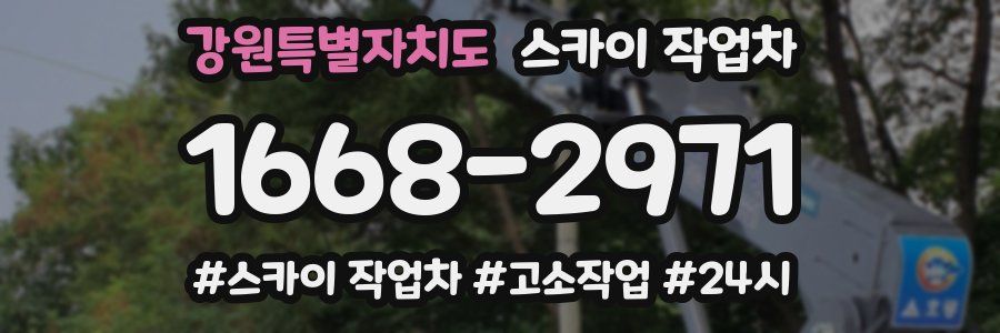 강원특별자치도 스카이 작업차