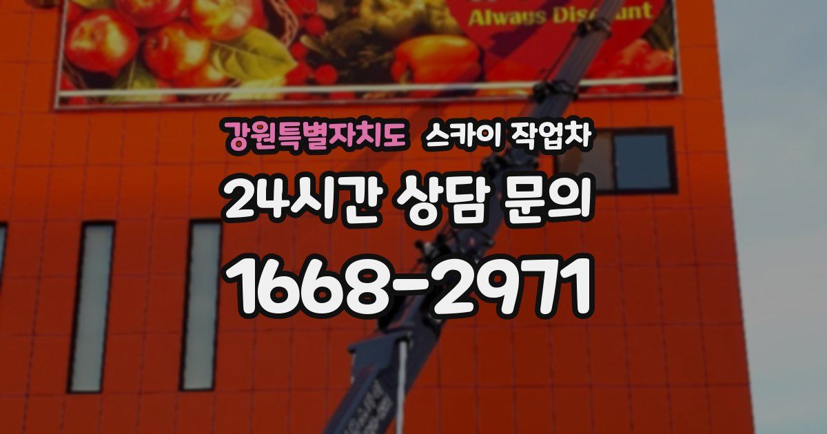 강원특별자치도 스카이 작업차