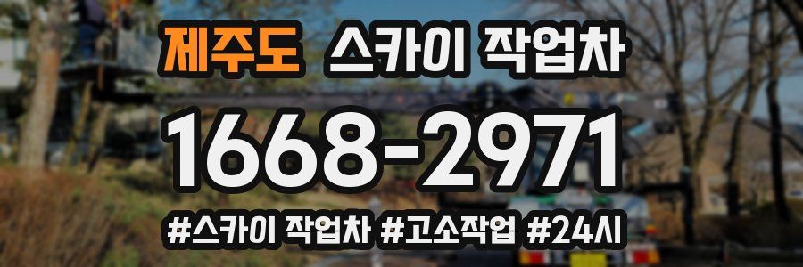 제주도 스카이 작업차