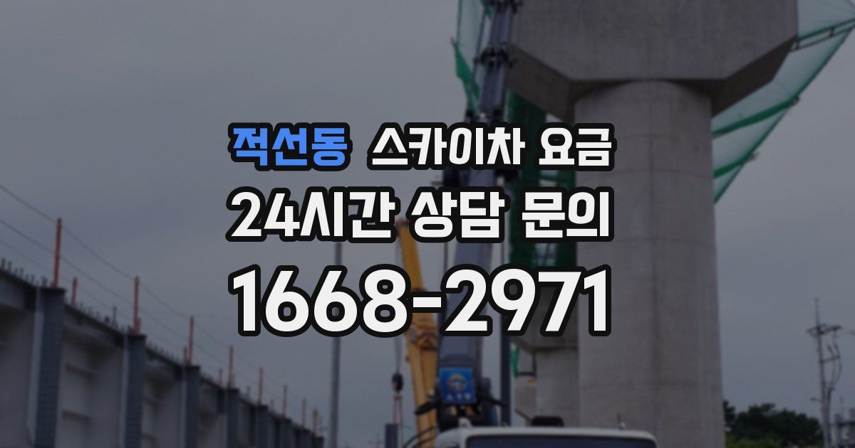 적선동 스카이차 요금