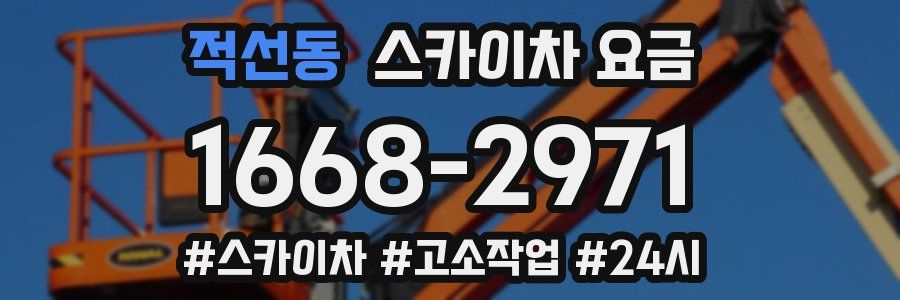 적선동 스카이차 요금