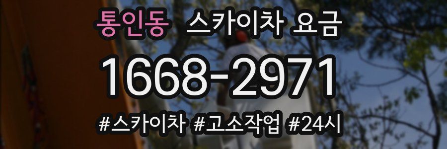 통인동 스카이차 요금