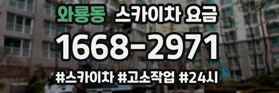 와룡동 스카이차 요금