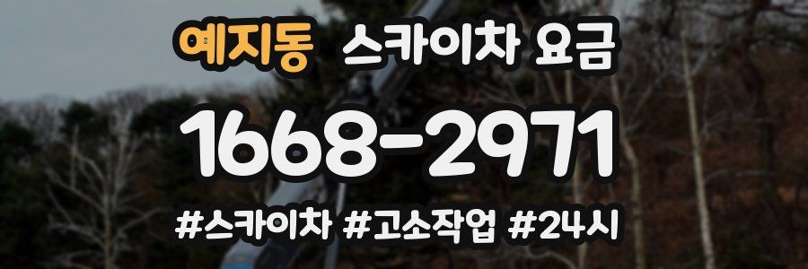 예지동 스카이차 요금