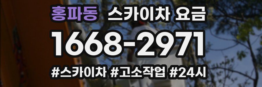 홍파동 스카이차 요금