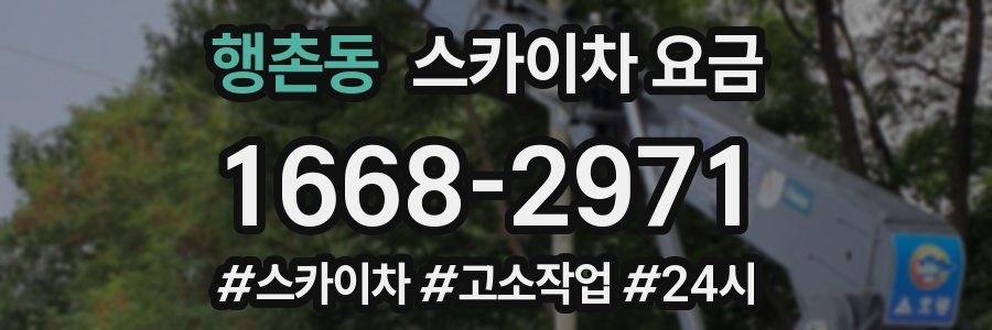 행촌동 스카이차 요금