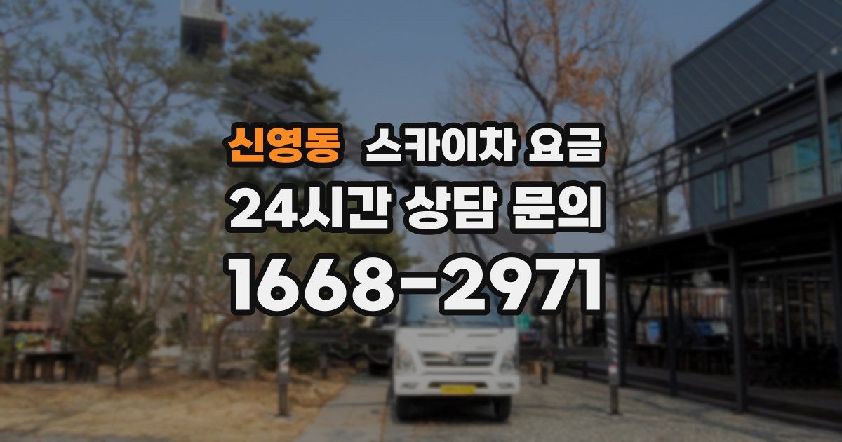 신영동 스카이차 요금