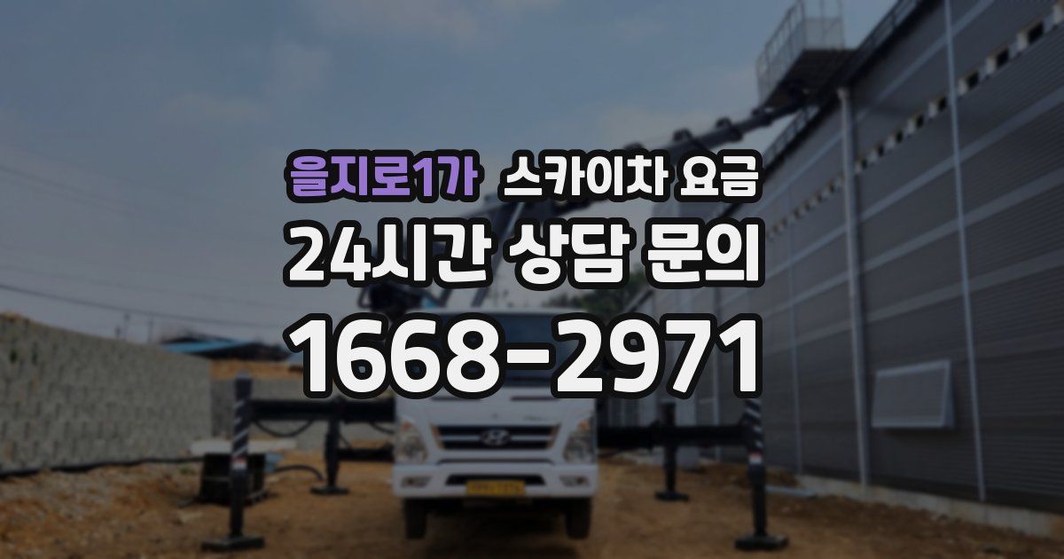 을지로1가 스카이차 요금