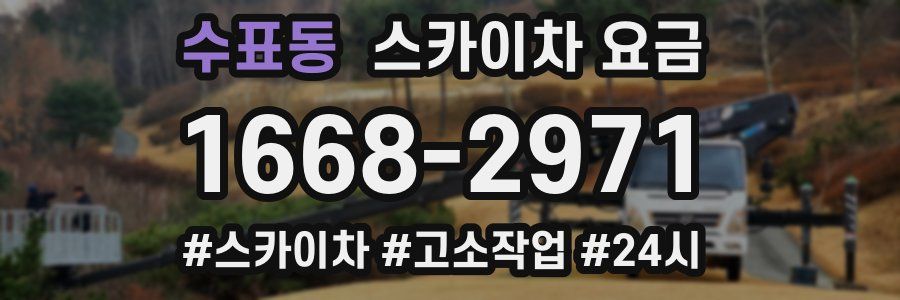 수표동 스카이차 요금