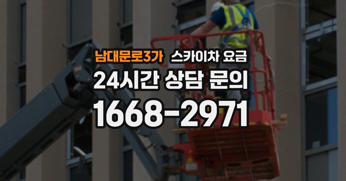남대문로3가 스카이차 요금