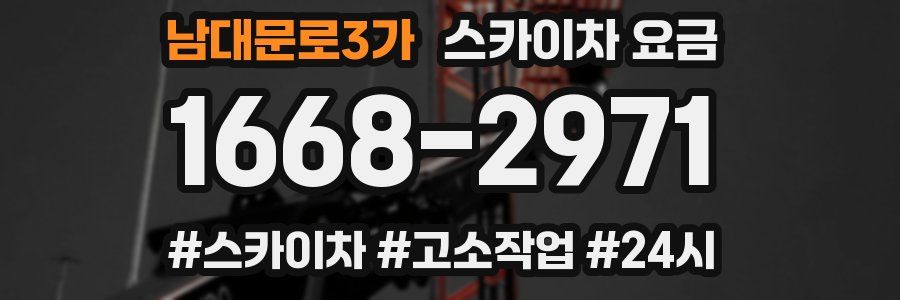 남대문로3가 스카이차 요금