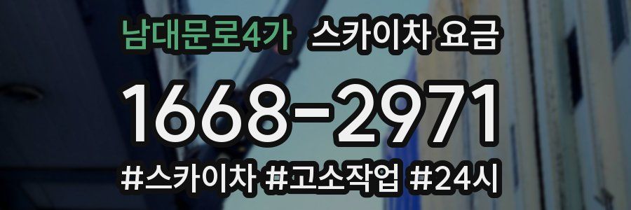 남대문로4가 스카이차 요금
