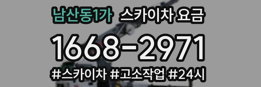 남산동1가 스카이차 요금