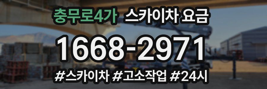 충무로4가 스카이차 요금