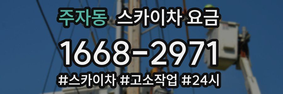 주자동 스카이차 요금