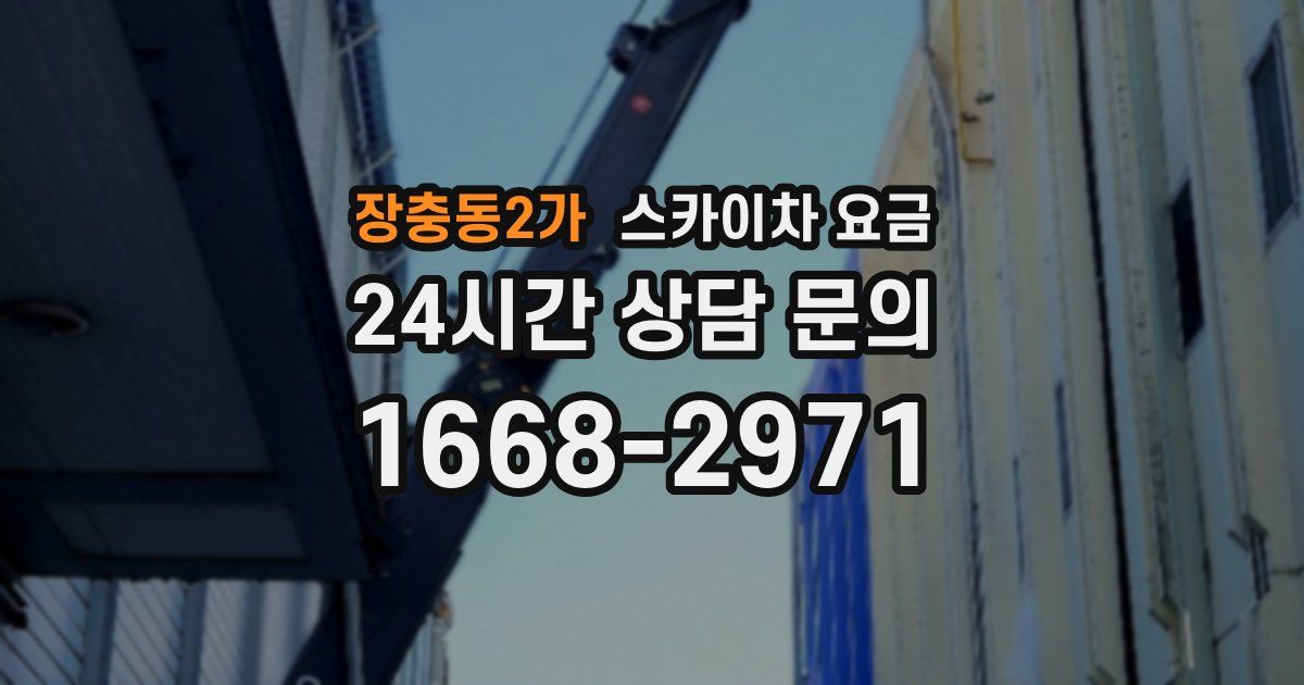장충동2가 스카이차 요금