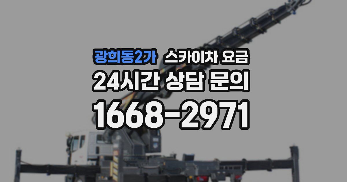광희동2가 스카이차 요금